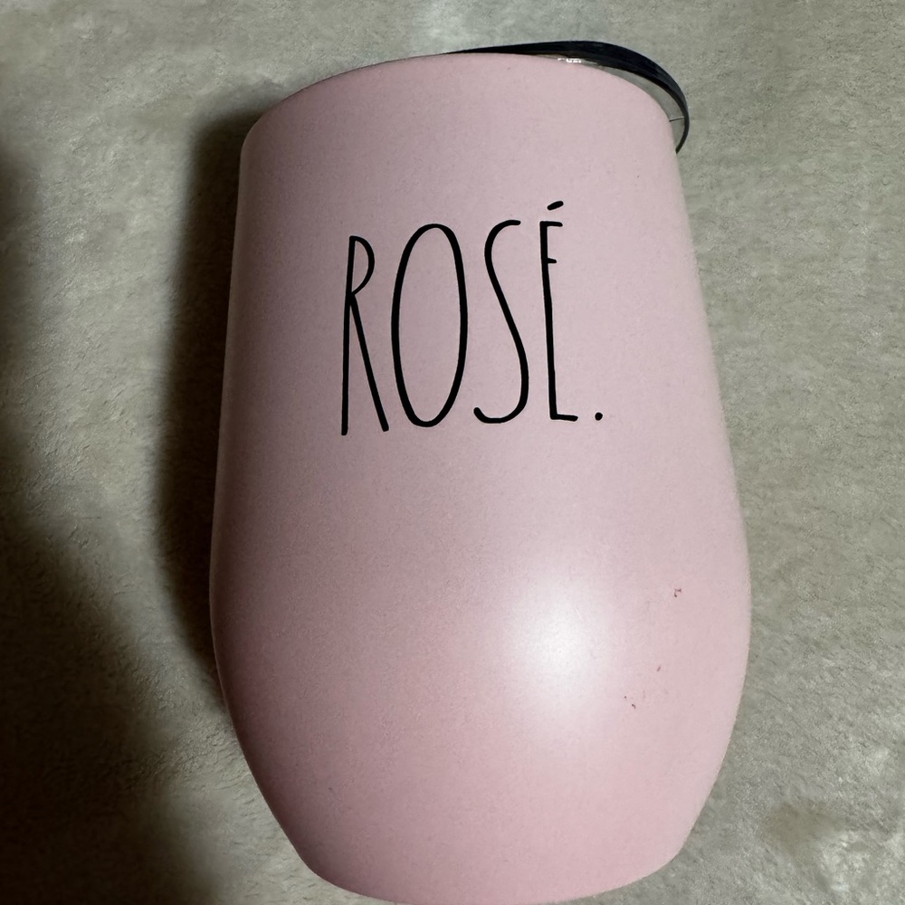 Light pink Rose wine tumbler